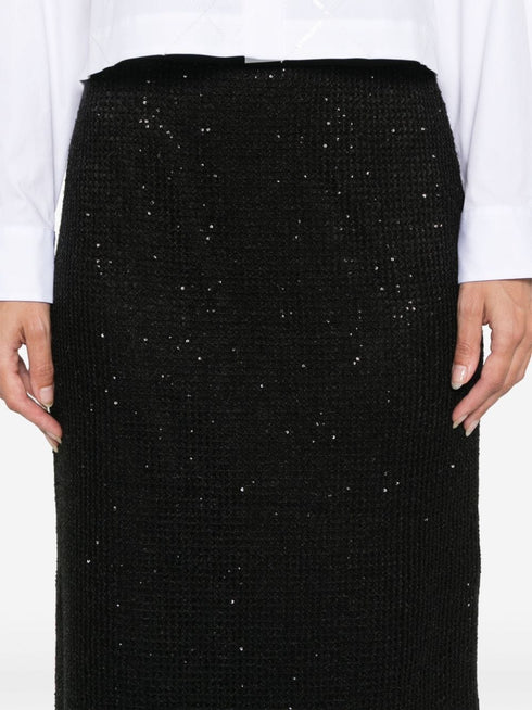 mesh midi skirt